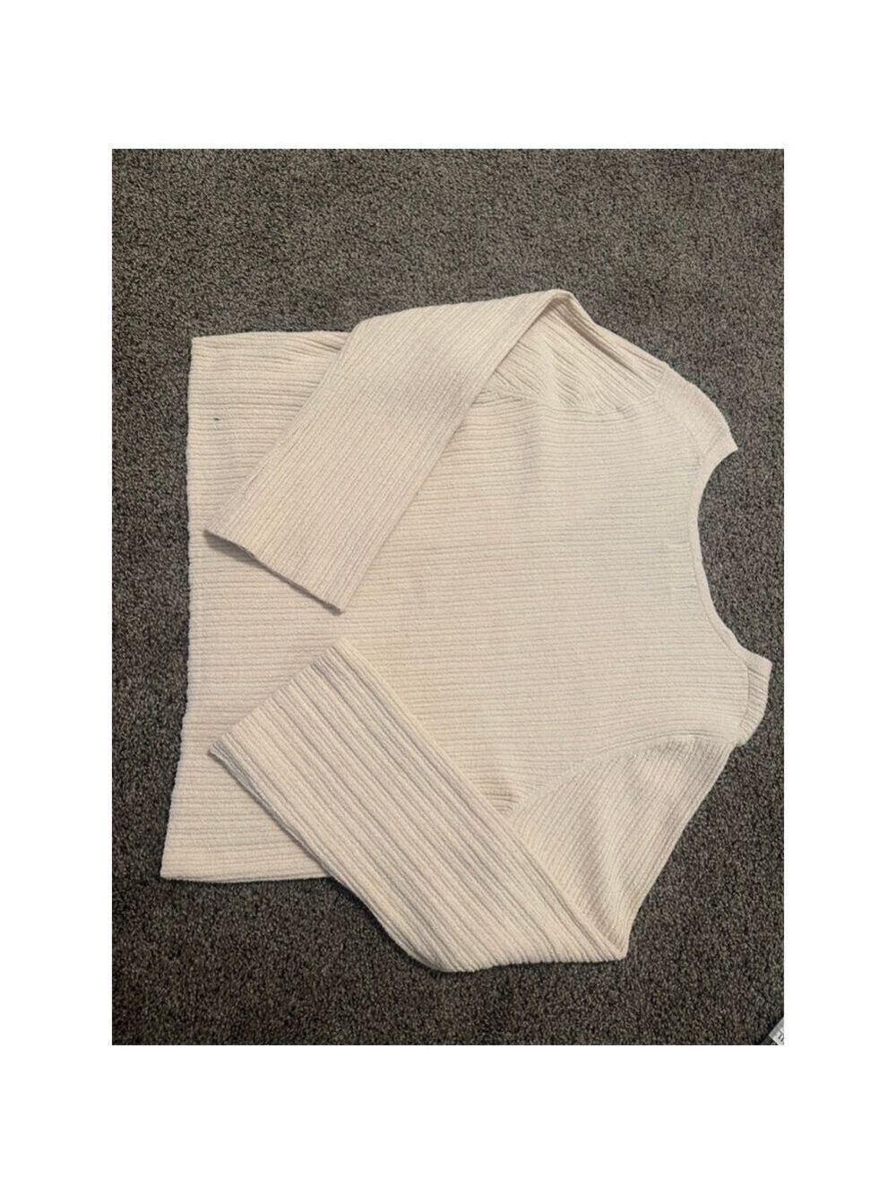 Old Navy Beige Ribbed V Neck Cardigan Women's XXL - Picture 9 of 9